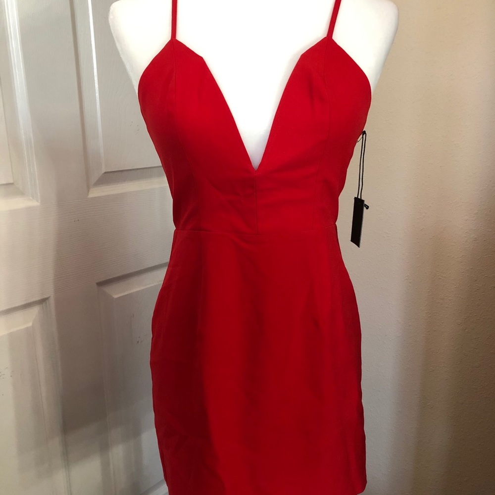 NBD X The Naven Twins Mini Red Dress Size S